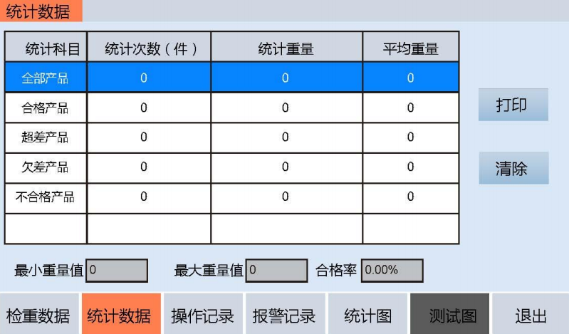 自動(dòng)檢重秤的基本用戶登錄操作